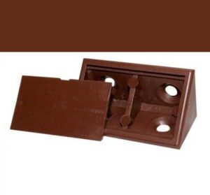 Կահույքի անկյուն մեծ 4 անցք շականակագույն (200 հատ)